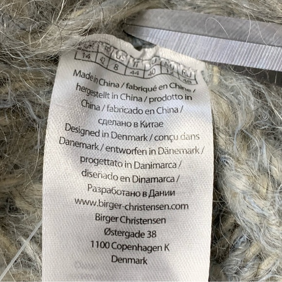 REMAIN BIRGER CHRISTENSEN Luna Cable-Knit Cardigan in Pearl Blue - Picture 12 of 14